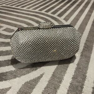 Elegant Silver Clutch Bag